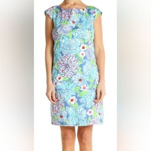 Lilly Pulitzer Floral Print Retro Sheath Dress